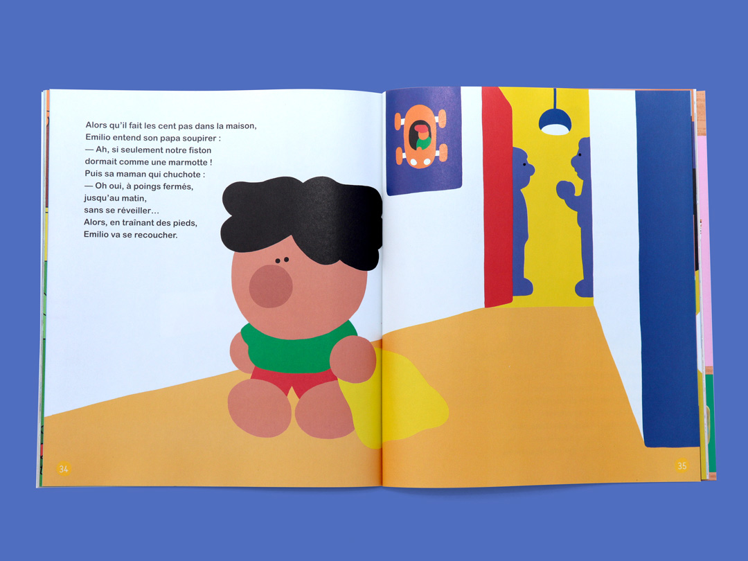 Deux marmottes dans un lit - illustrations pour Histoires pour les petits